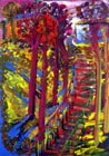 "2" from series "Trees in the City"
Graphics.  Olena Pryduvalova - Ukrainian Artist. Virtual Art Gallery. Property of the author
(Paper, gouache)