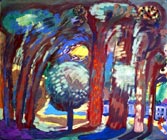 "3" from series "Trees in the City"
Graphics.  Olena Pryduvalova - Ukrainian Artist. Virtual Art Gallery. Property of the author
(Paper, gouache)