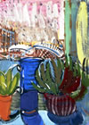 "4" from series "Studio Window"
Graphics.  Olena Pryduvalova - Ukrainian Artist. Virtual Art Gallery. Property of the author
(Paper, gouache)